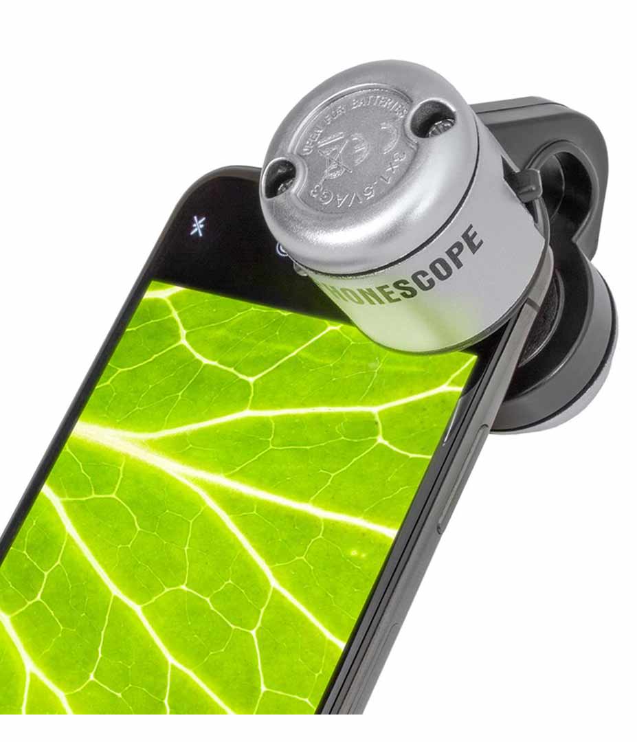 phonescope mikroskopaufsatz fuer smartphones 30fach