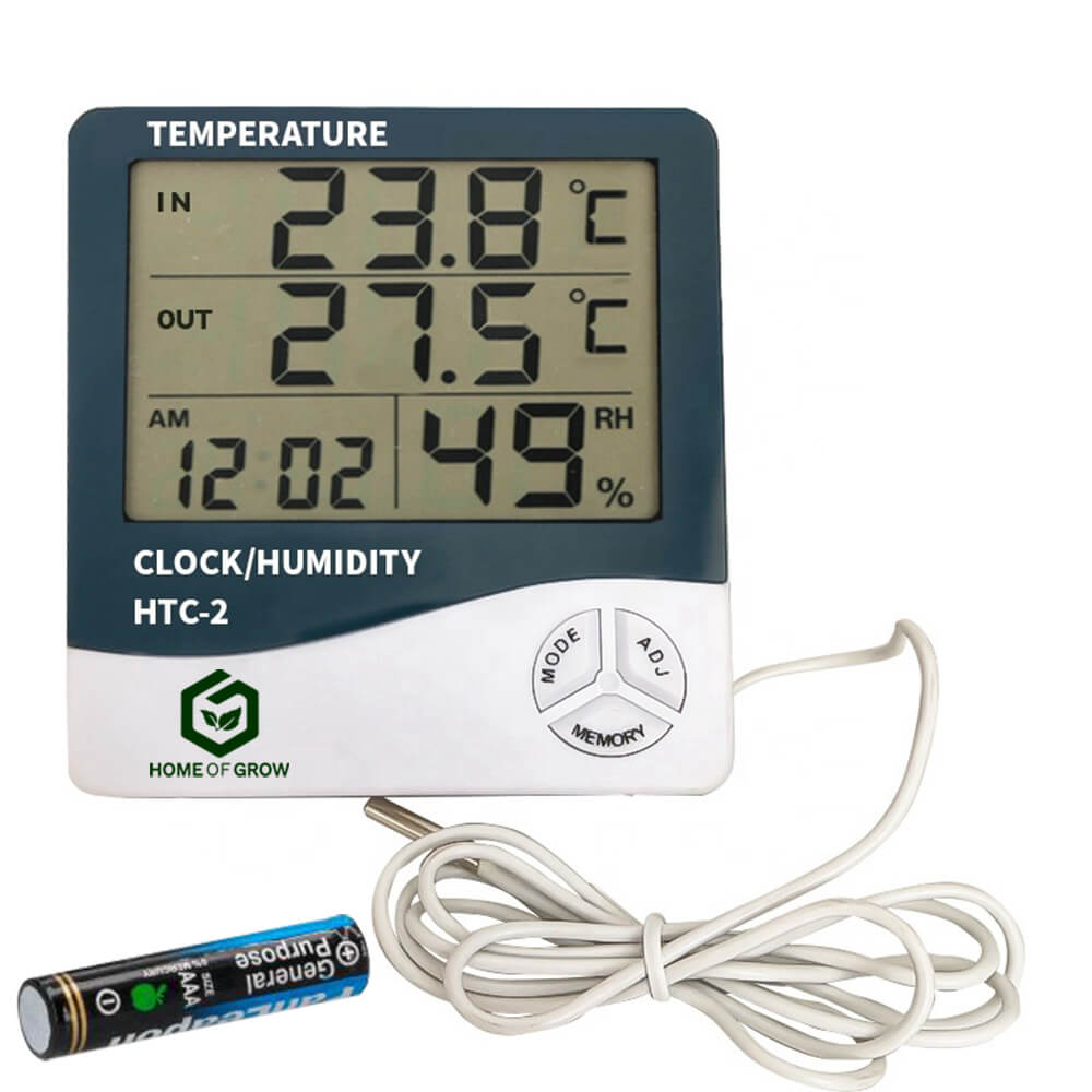 HTC-2 Indoor und Outdoor Thermo - Hygrometer mit Digitalanzeige | 1 Stk. HTC-2 Hygro Thermometer L
