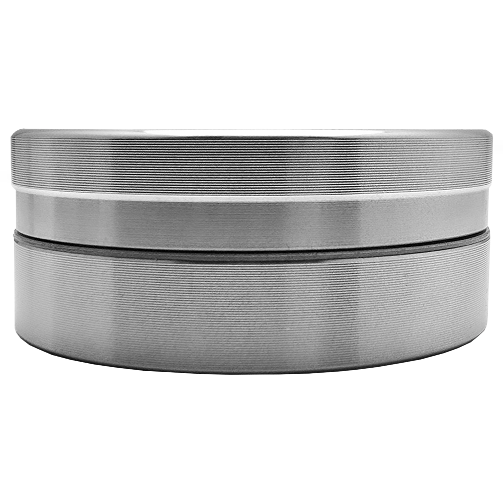 Home of Smoke Edelstahlgrinder 2teilig seitlich