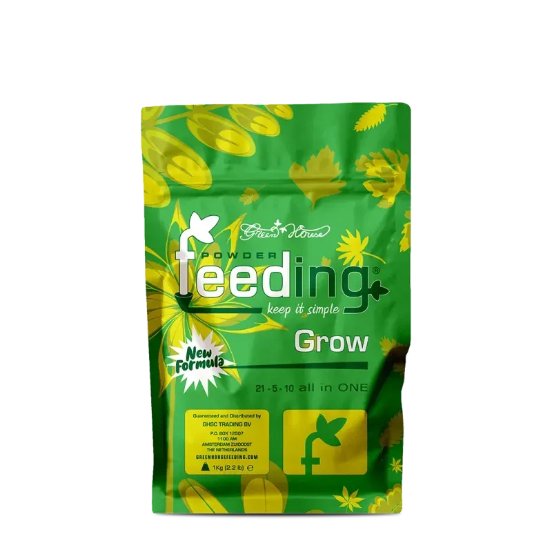 Green House Feeding (Powder Feeding) Grow - New Formula - Optimaler Wachstumsdünger | 1000 g GreenHouseFeeding Grow