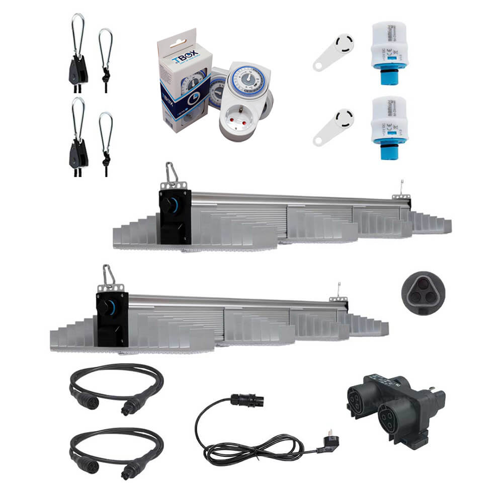 SANlight EVO 4-100 1.5 LED-Beleuchtungsset M (1 m²) EXPERT 2 x 265 W Growversand Sanlight EVO Beleuchtungsset M 500W