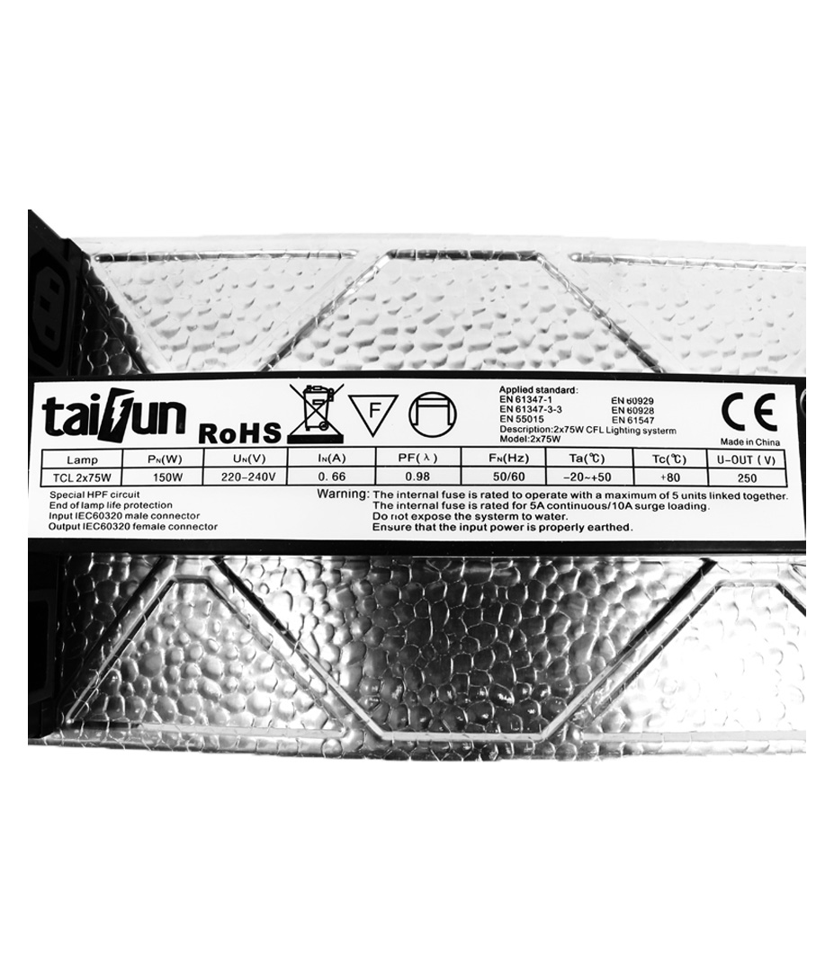 Growversand taifun stecklingsarmatur 2x75w daten
