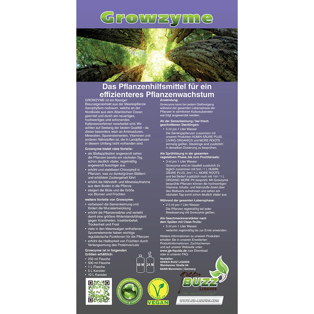 Green Buzz Liquids | Growzyme 500 ml