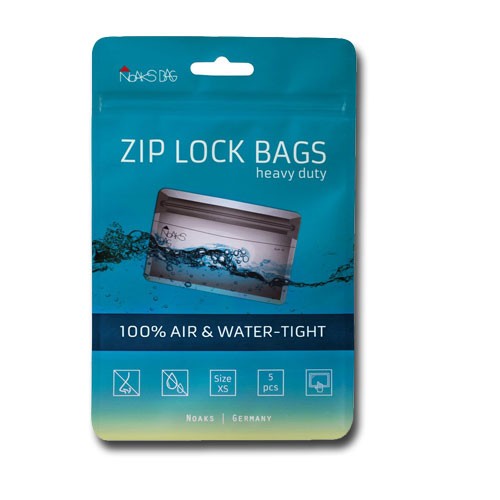 Noaks Bag XS Verpackung Noaks Bag Zip Lock Bags in Größe XS in der Verkaufsverpackung
