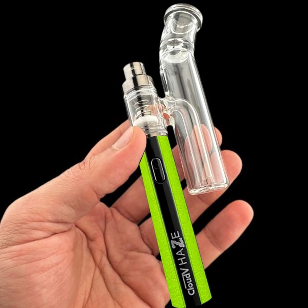 Cloud V Haze Premium Bundle - Flower Pen & Aqua Bubbler im Set - Bright Lime Green Cloud V Haze Premium Bundle - Flower Pen & Aqua Bubbler im Set - Bright Lime Green