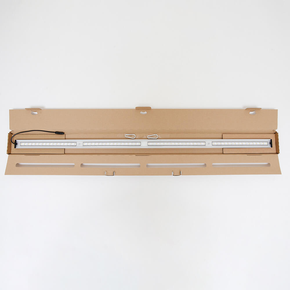 SANlight Flex II 20W verpackt SANlight Flex II 20W im geöffneten Versandkarton