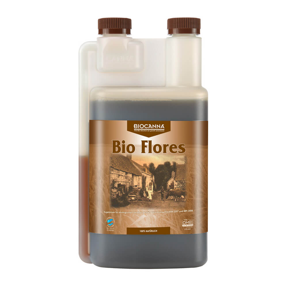 Canna Bio Flores 1 l Canna Bio Flores Flasche mit 1 Liter, freigestellt