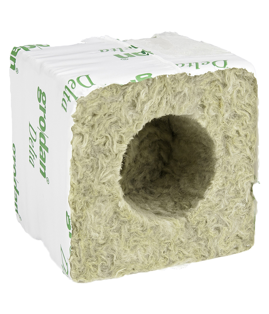 Growversand steinwolle gordan matte 75x75 großes loch vorne