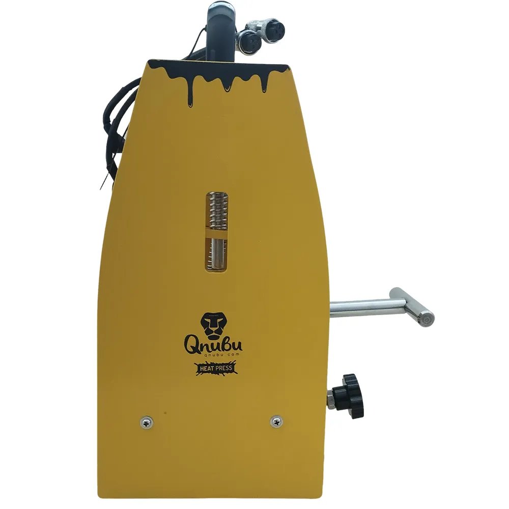 Qnubu Press Pro Hydraulic 6 t Seitenansicht Qnubu Press Pro Hydraulic mit 6 Tonnen in seitlicher Ansicht