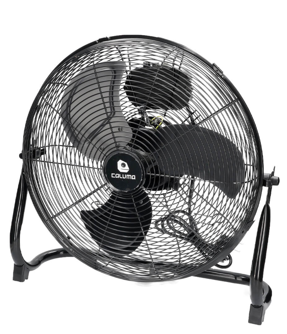 Caluma Bodenventilator 100 W 3-Stufen regulierbar 45 cm Growversand caluma bodenventilator 45cm vorne