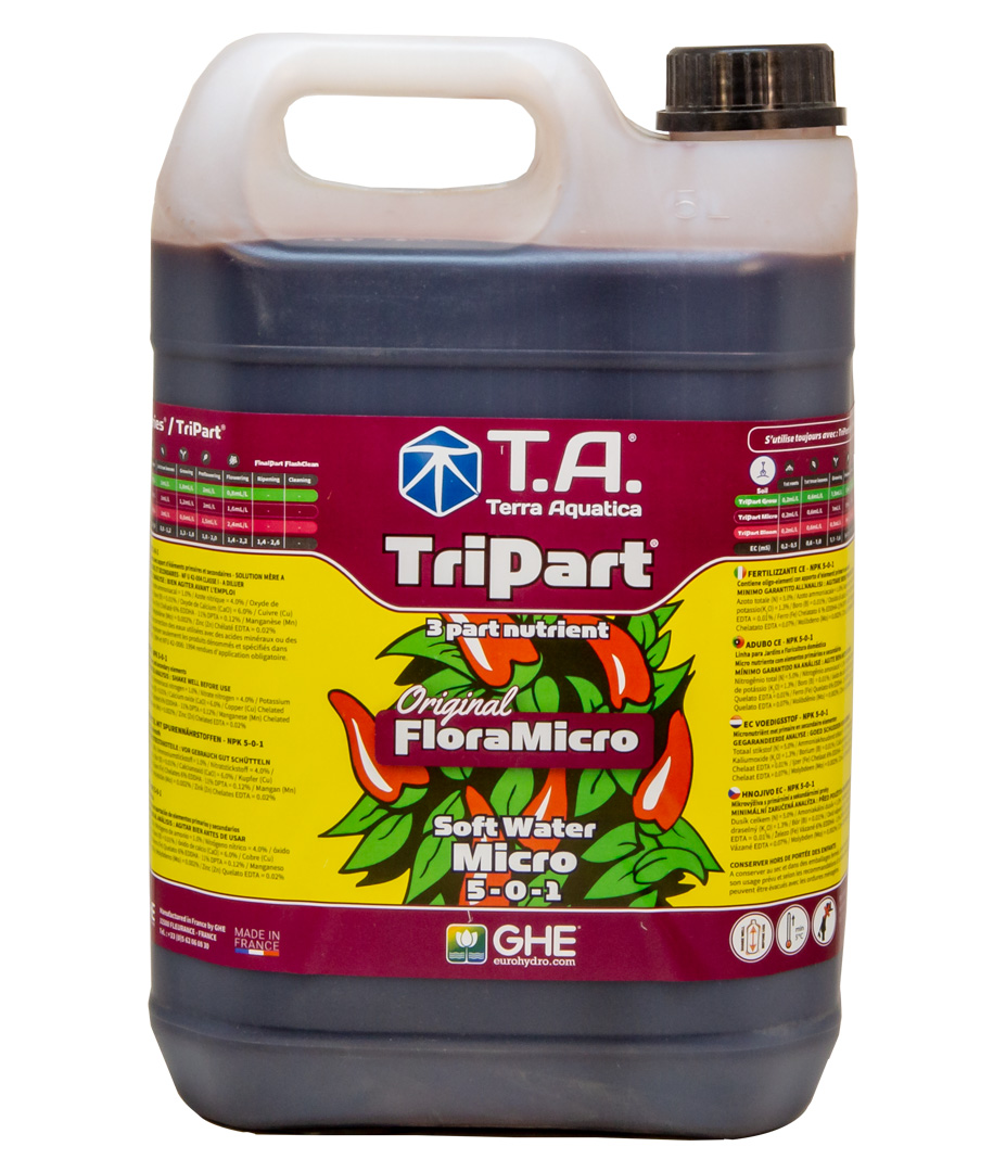 Growversand terra-aquatica tripart floramicro soft 5l