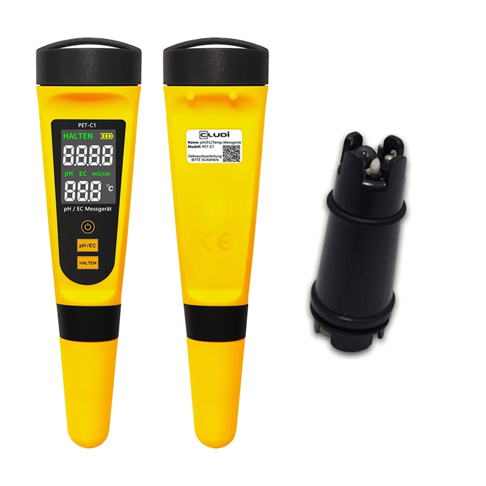 PET-C1 PRO Vorsorge-Set – Messgerät + Ersatzelektrode