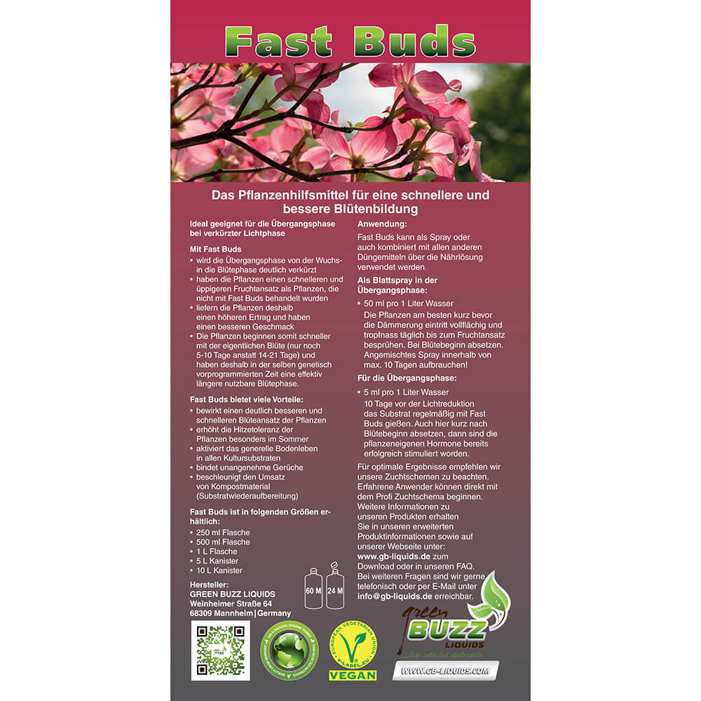 GreenBuzz Liquids Fast Buds Flyer Gesamt