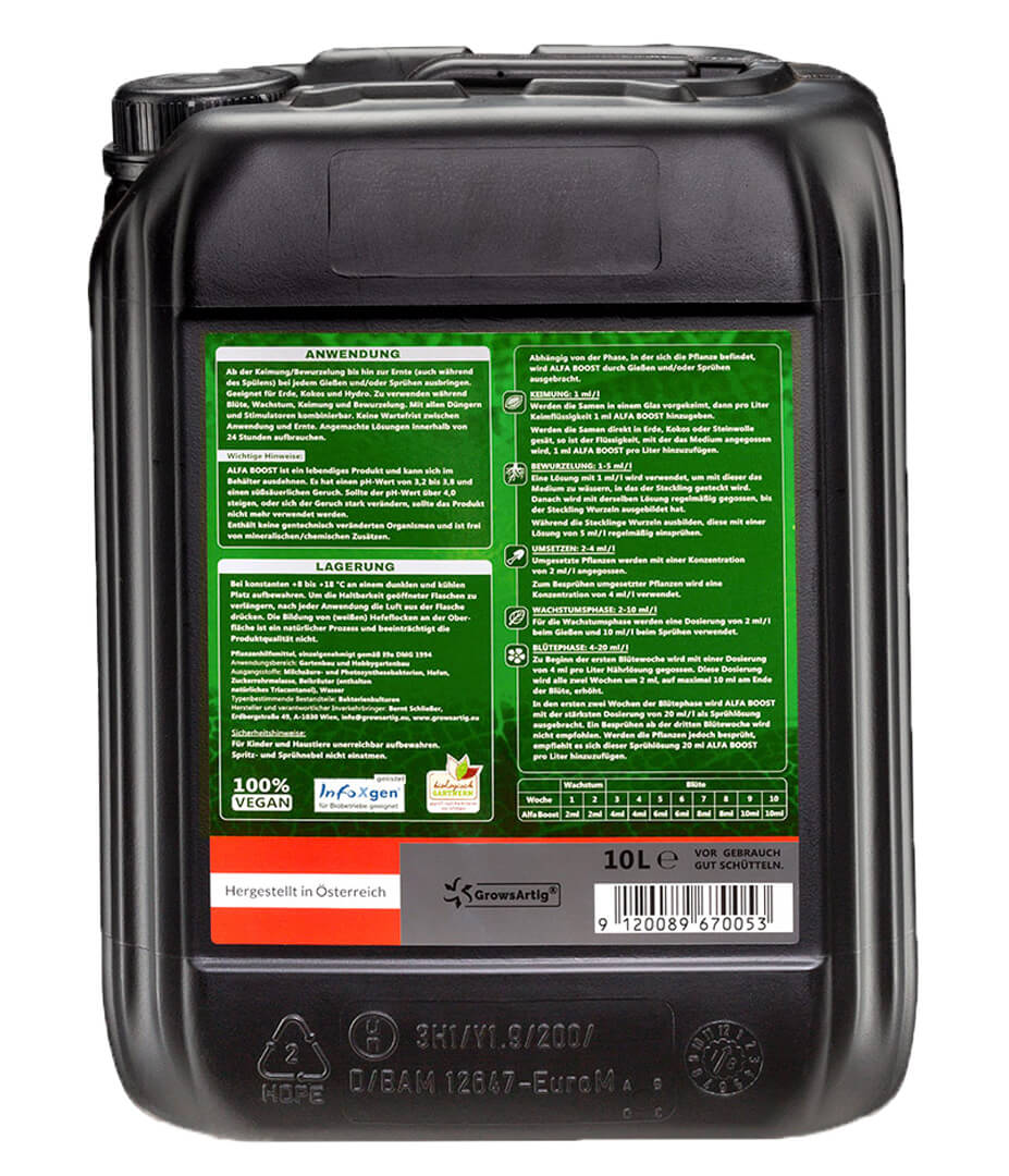 Growversand alfa boost 10l hinten