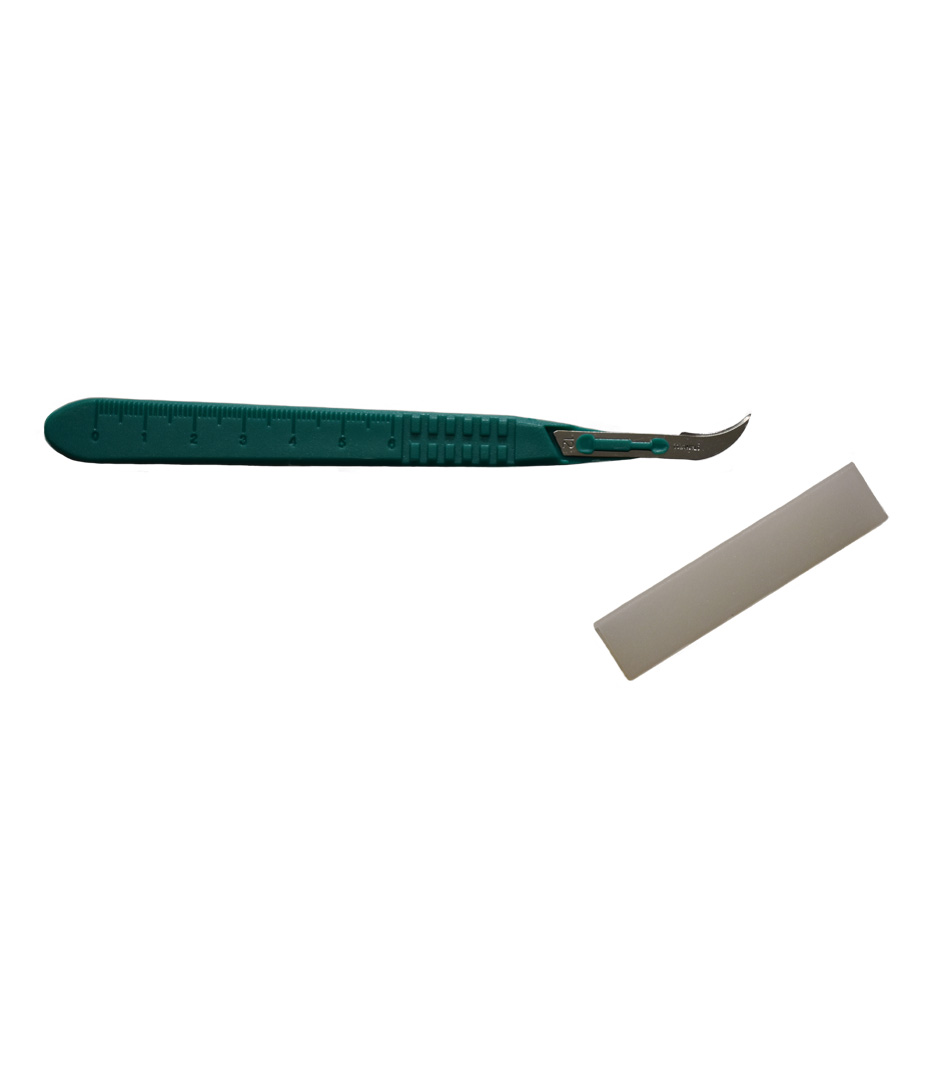 Einwegskalpell steril verpackt mit gebogener Klinge Growversand stecklingsequipment skalpelle einwegskalpell gebogene klinge