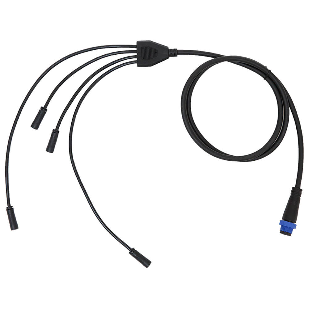 Flex II Y-Kabel 4-Wege 21/19 Vierwege-Y-Kabel der Flex II Serie mit blauem 21-Millimeter-Stecker