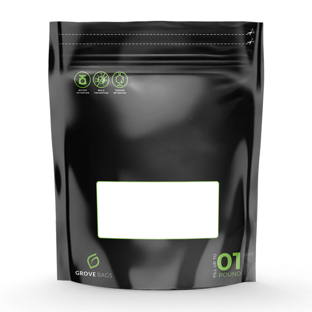 Grove Bags TerpLoc mit Fenster - 500 g: Revolutionäre Curing und Aufbewahrungsmethode für maximalen Terpen-Erhalt Growversand Grove Bags mit Fenster 500g