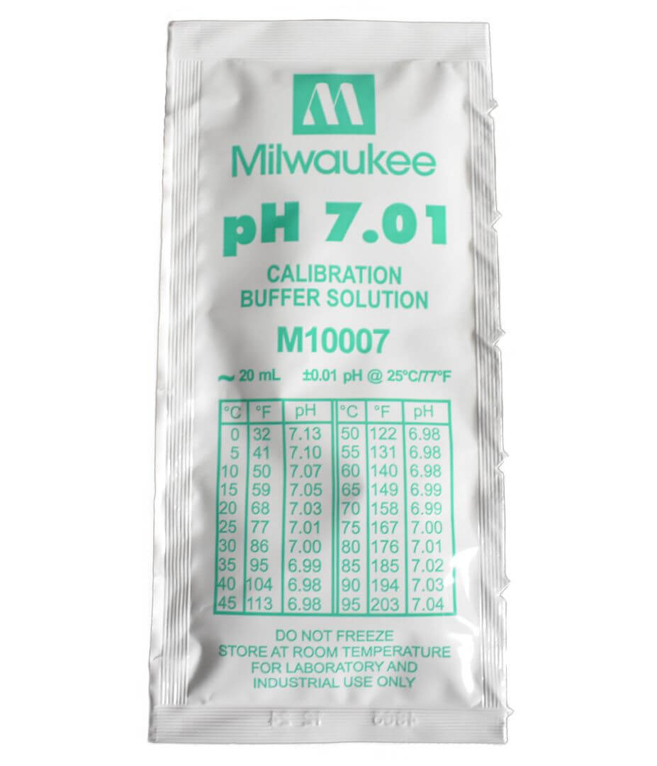 Milwaukee pH-Kalibrierlösung 7,01 20 ml growversand milwaukee calibration buffer solution pH7,01