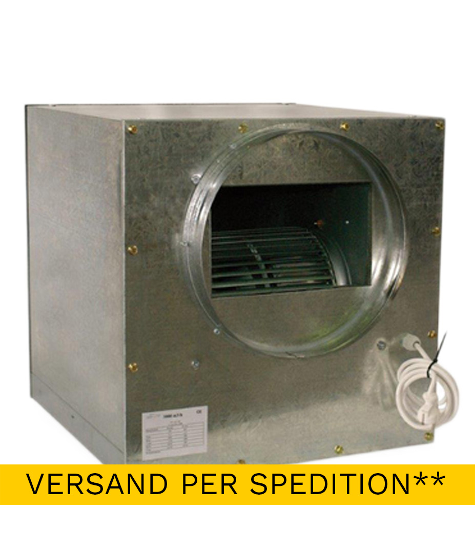 S-Vent Iso Absaugbox mit Radialventilator 2500 m³/h 315 mm growversand s vent absaugbox div größen spedition