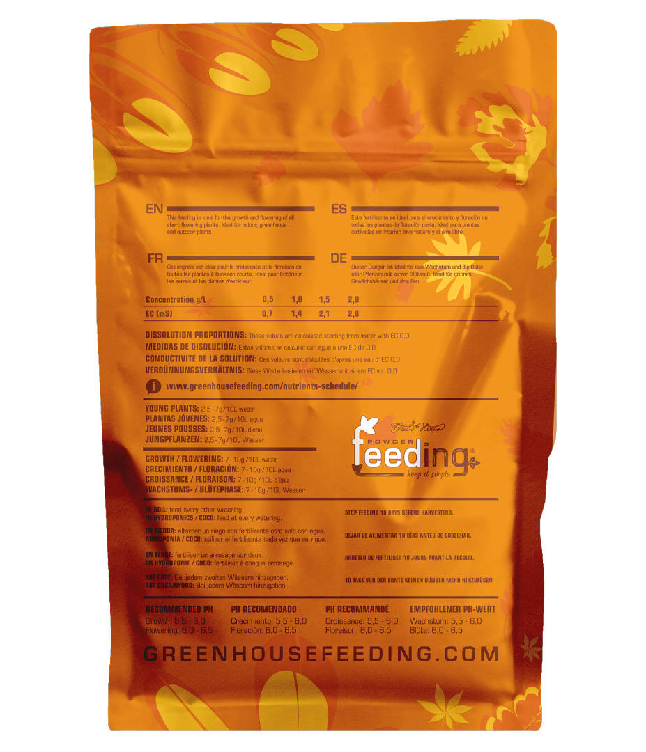 Growversand powderfeeding shortflowering hinten 2,5kg