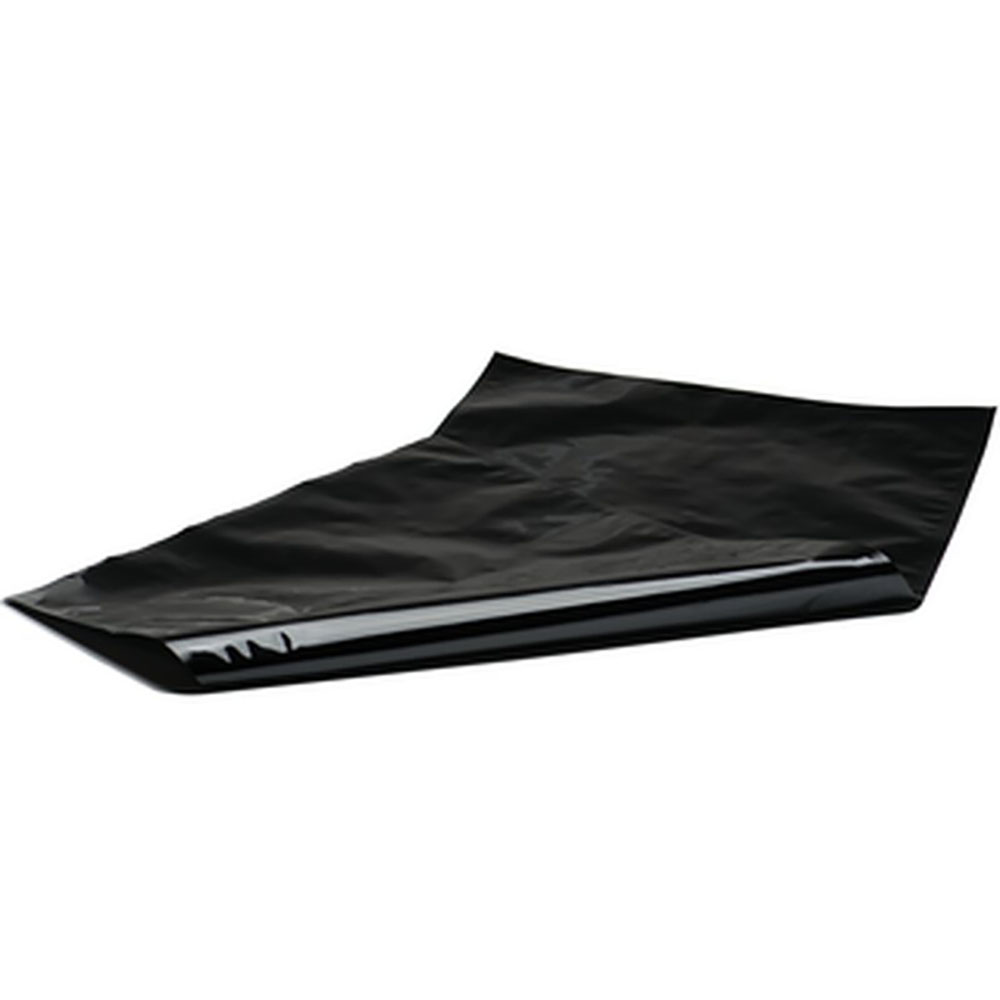 Bügelbeutel Alu 50x100 cm Schwarzer Alu-Bügelbeutel in 50 x 100 Zentimetern, flach liegend
