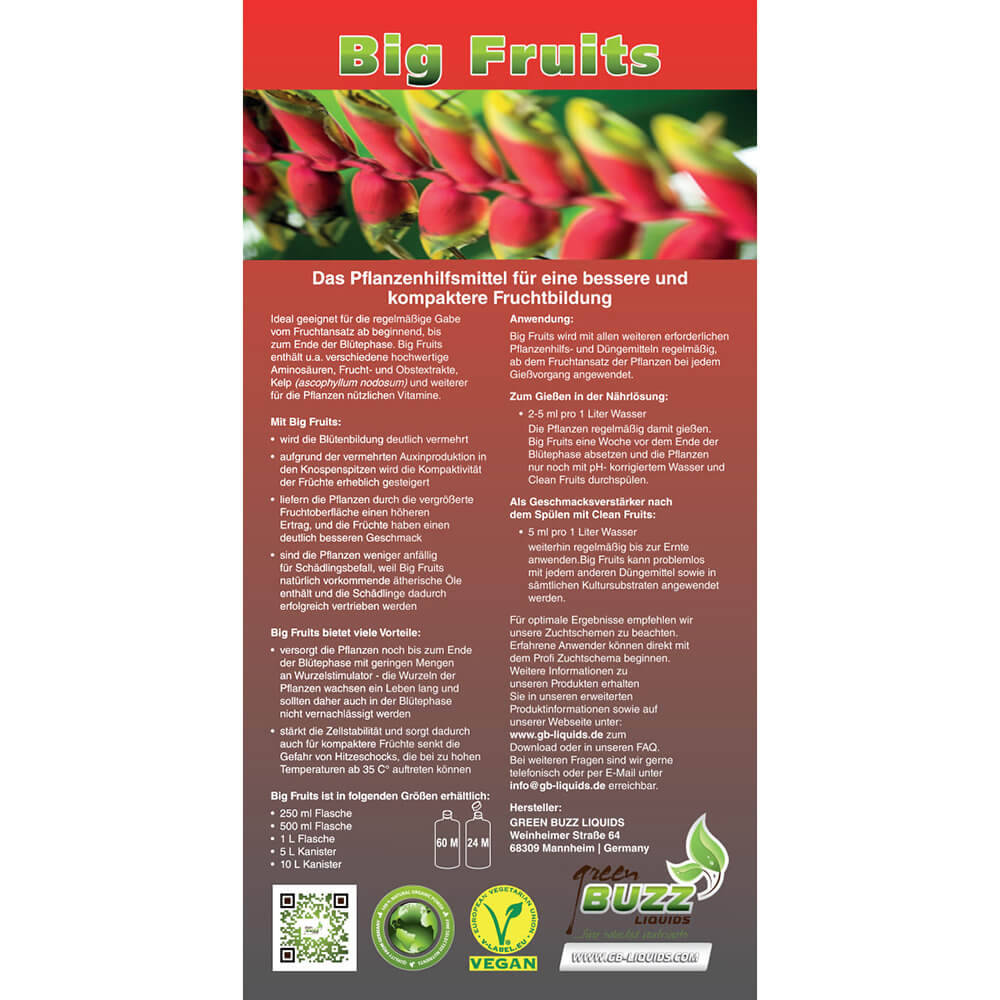 Green Buzz Liquids | Big Fruits 500 ml