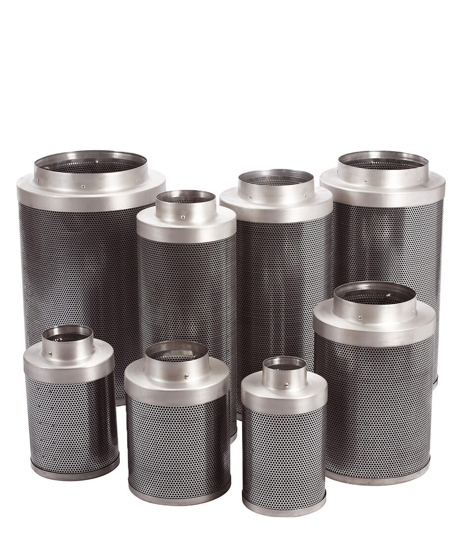 Rhino Pro Aktivkohlefilter 300 m³/h (Ø 125 mm H=200 mm) Growversand rhino pro filter gruppe