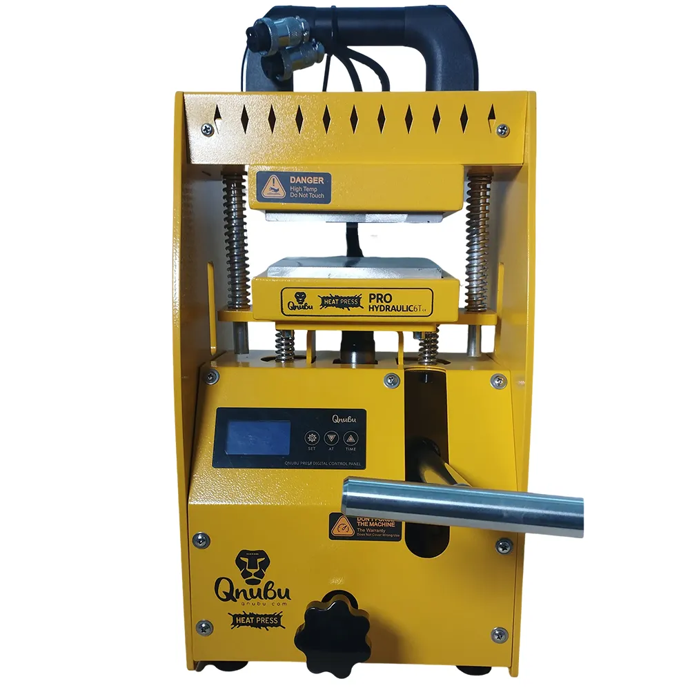 Qnubu Press Pro Hydraulic 6 t Gelbe Qnubu Press Pro Hydraulic mit 6 Tonnen Presskraft