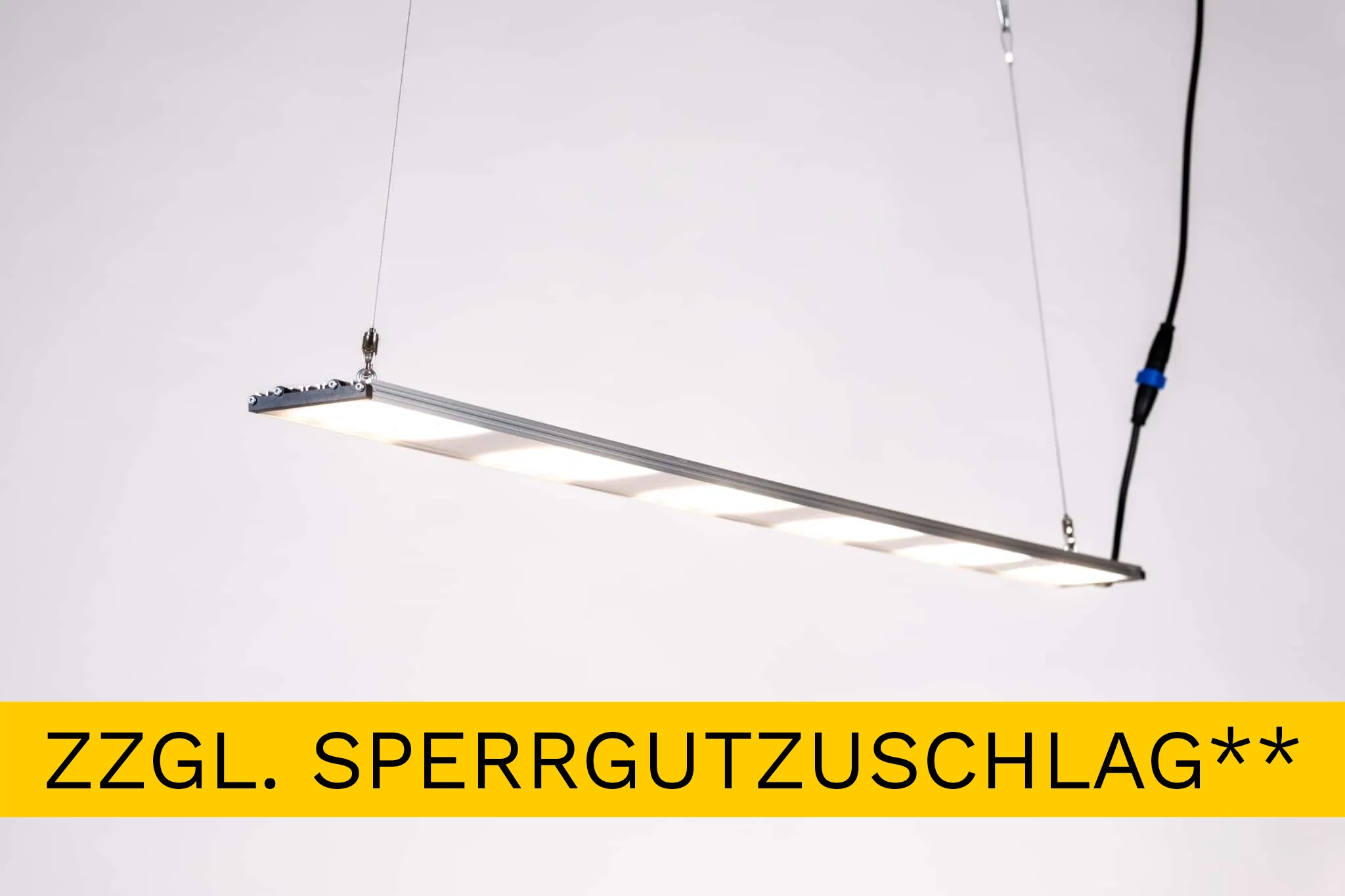 SANlight Stixx 6-150 141W Sperrgut SANlight Stixx 6-150 mit 141 Watt, Hinweis auf Sperrgutzuschlag