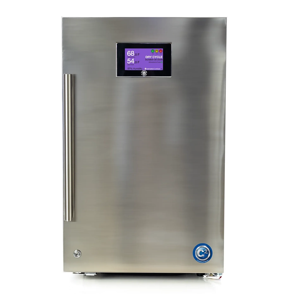 Cannatrol Cool Cure C2 Edelstahl Cannatrol Cool Cure C2 aus Edelstahl mit Touchdisplay, geschlossen