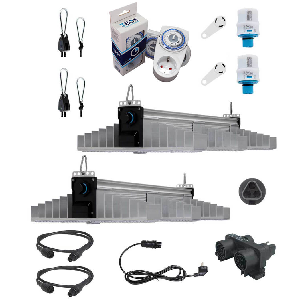 SANlight EVO 3-100 1.5 LED-Beleuchtungsset M (1 m²) ECO 2 x 200 W Produktbilder-Beleuchtungsset-Sanlight-Evo-Serie-LED-M-Eco-380W-1000x1000