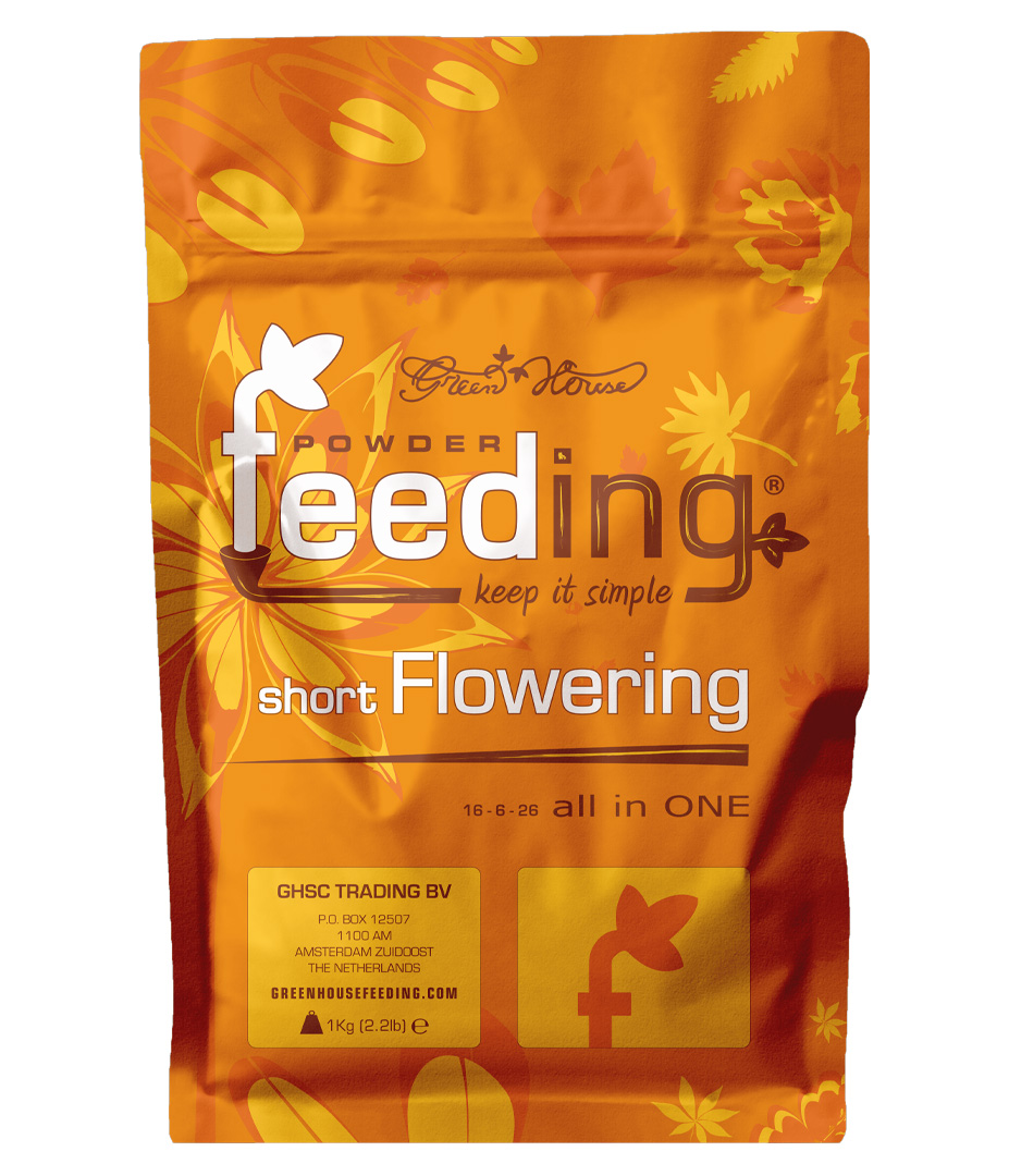 Green House Feeding (Powder Feeding) Short Flowering 1 kg Growversand powderfeeding shortflowering vorne 1kg