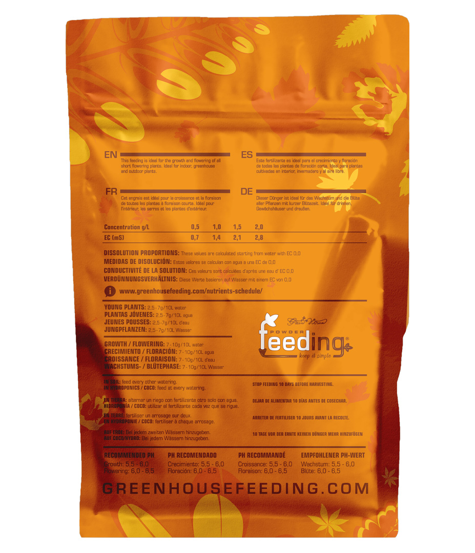 Growversand powderfeeding shortflowering hinten 1kg