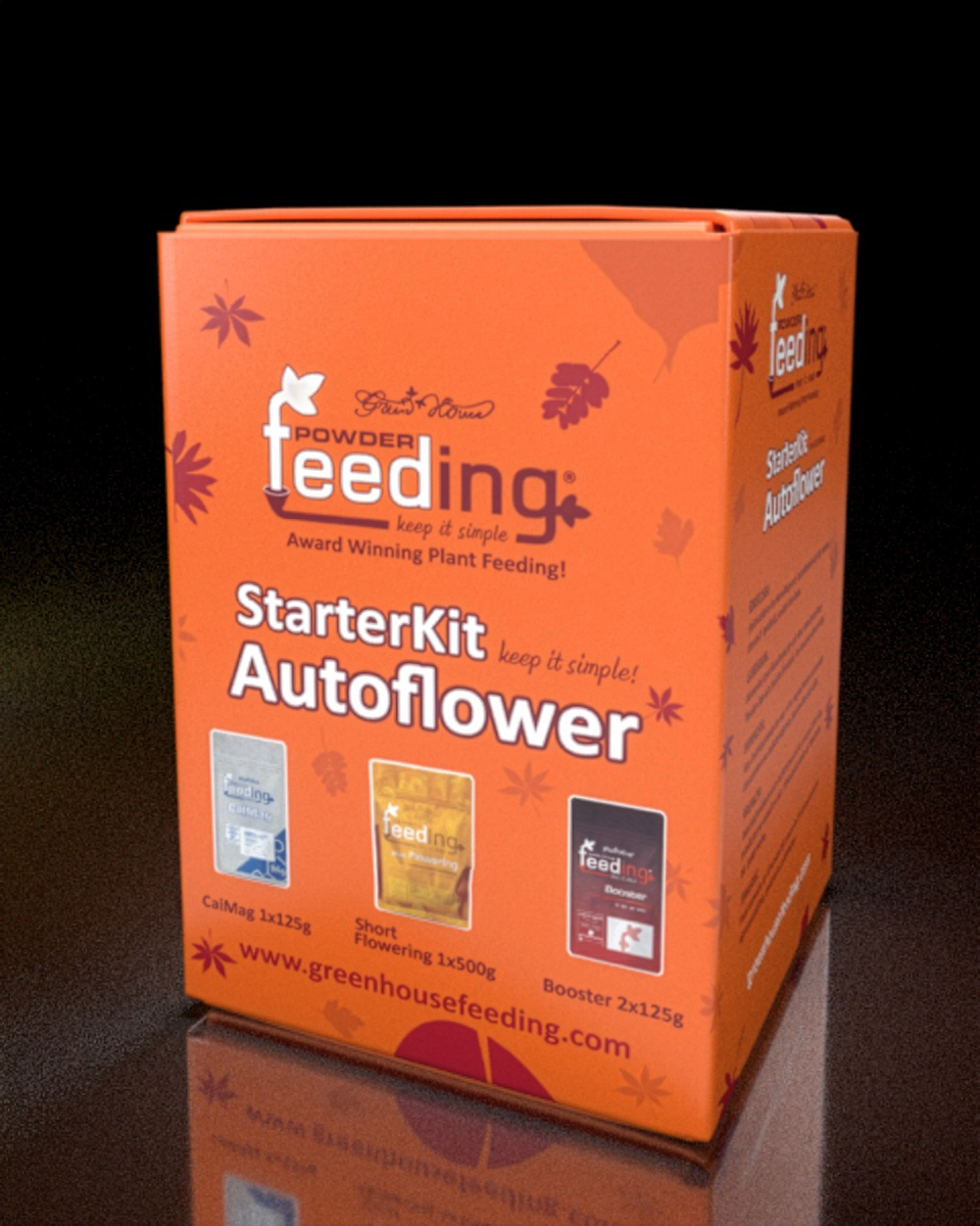 Green House Feeding StarterKit Autoflower Oranger Karton des Green House Feeding StarterKits Autoflower
