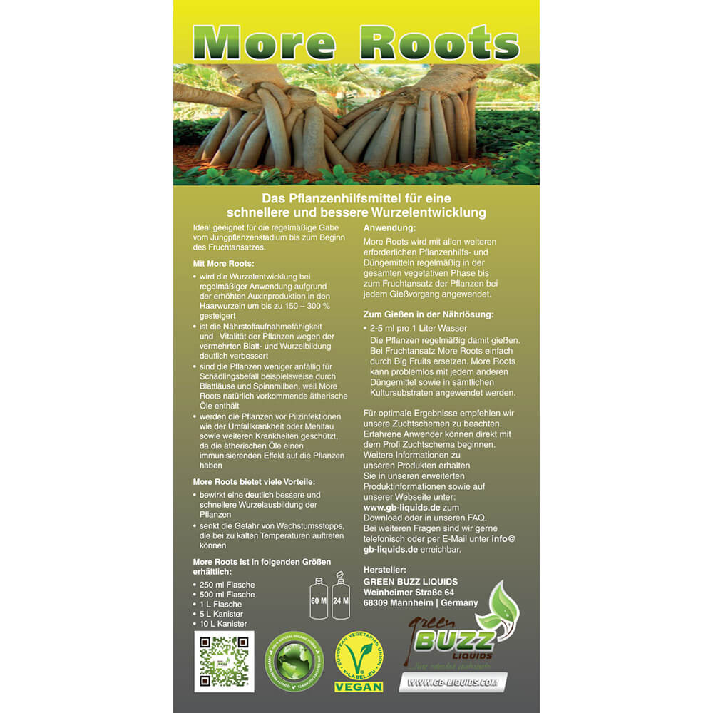 Green Buzz Liquids | More Roots 500 ml