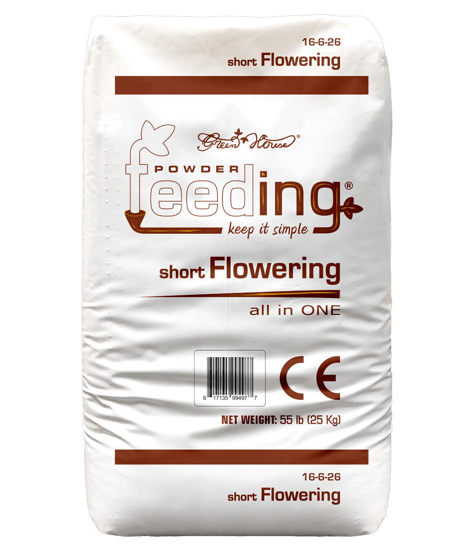 Green House Feeding (Powder Feeding) Short Flowering 25 kg Growversand powderfeeding shortflowering vorne 25kg