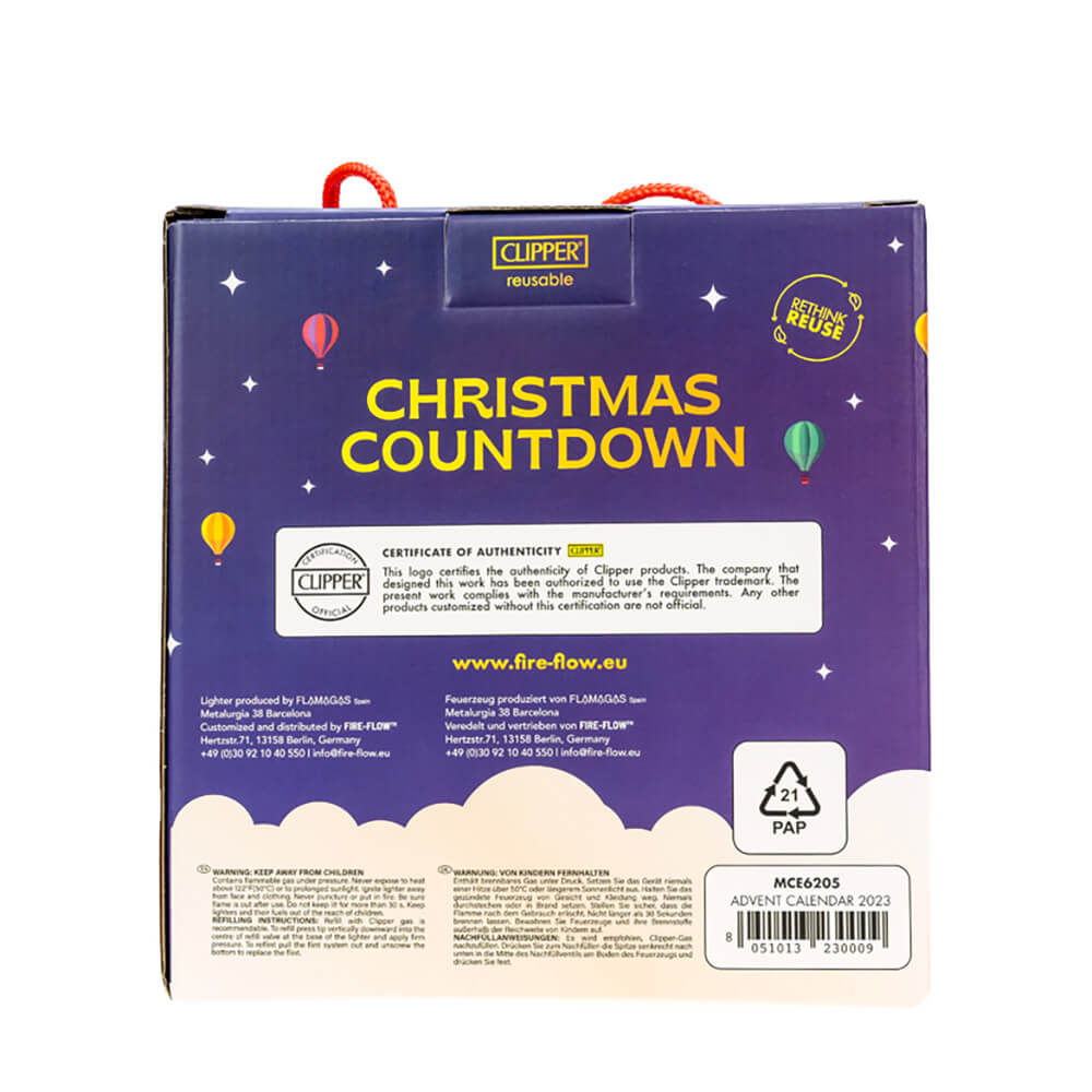 Growversand Original Clipper Adventskaledner Rückseite