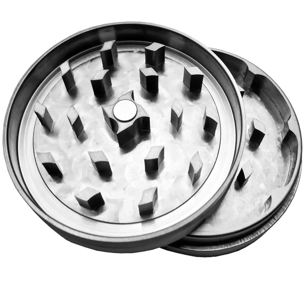 Home of Smoke Edelstahlgrinder 2teilig offen