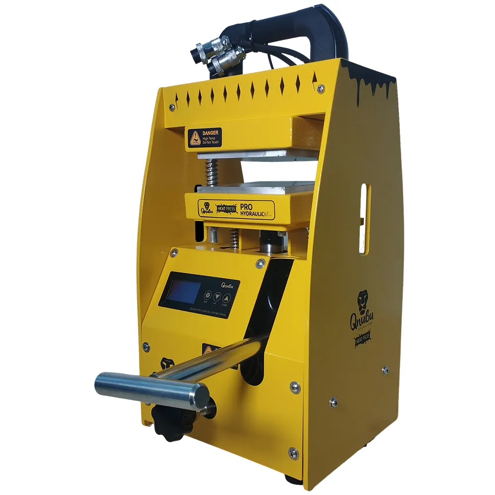 Qnubu Press Pro Hydraulic 6 t Schrägansicht Qnubu Press Pro Hydraulic mit 6 Tonnen in Schrägansicht