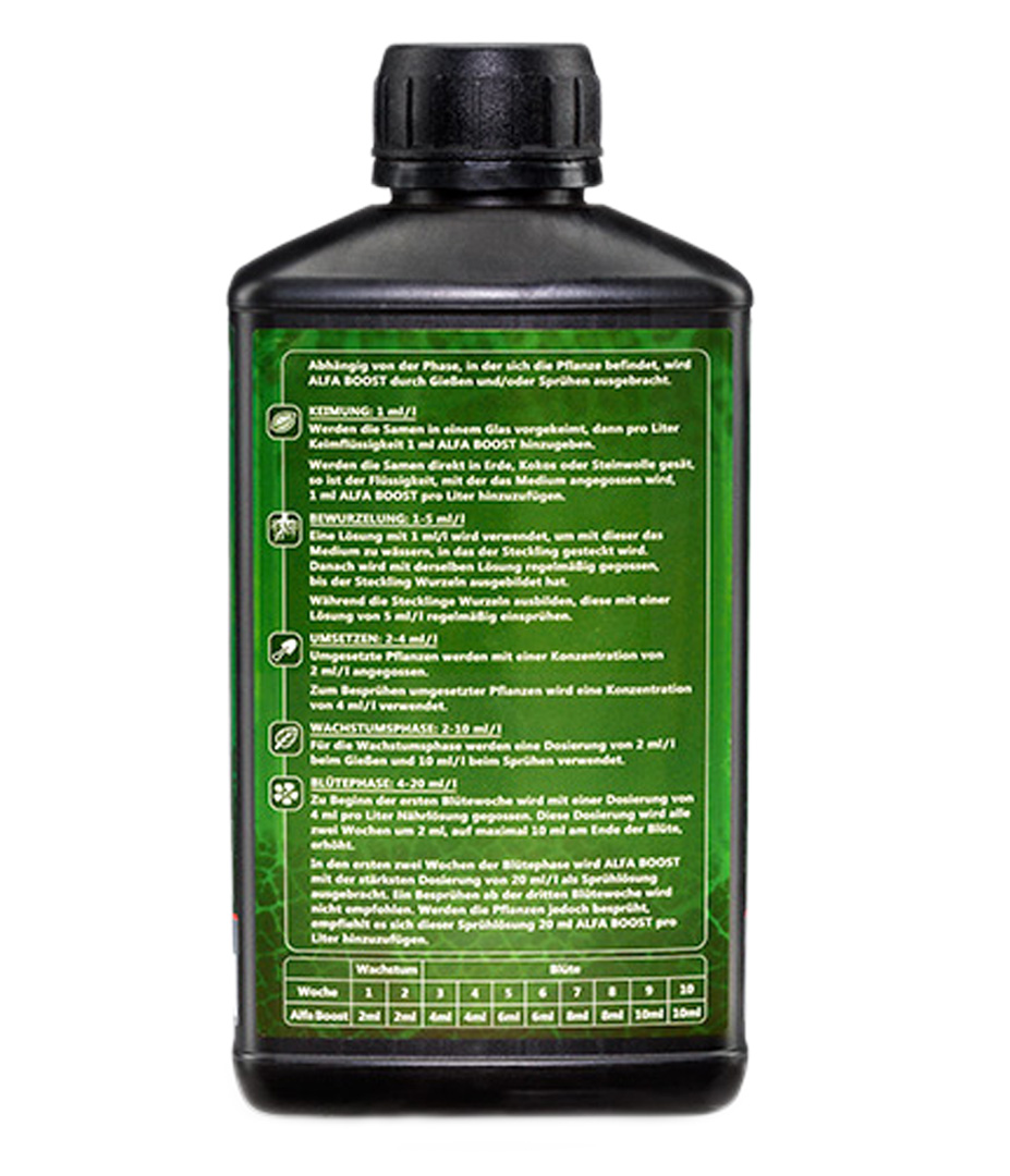 Growversand alfa boost 500ml hinten