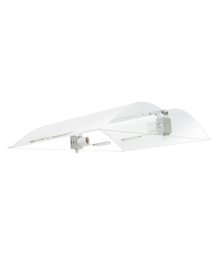 Adjust-A-Wings Defender Reflektor Large inkl. Fassung und Super Spreader Growversand adjust a wing-defender large twinlamp ss