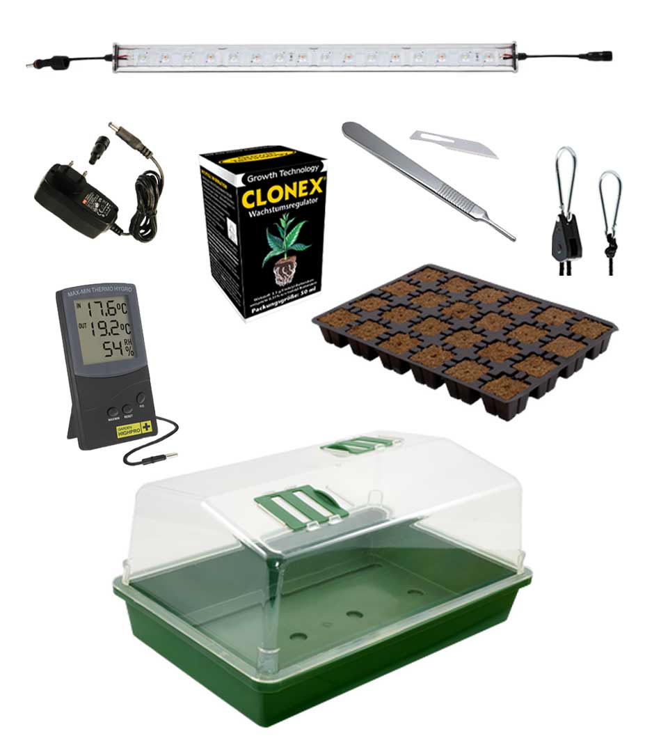 Anzuchtset S + Sanlight Flex für bis zu 24 Stecklinge Produktbilder Anzuchtset S Sanlight Flex 24St
