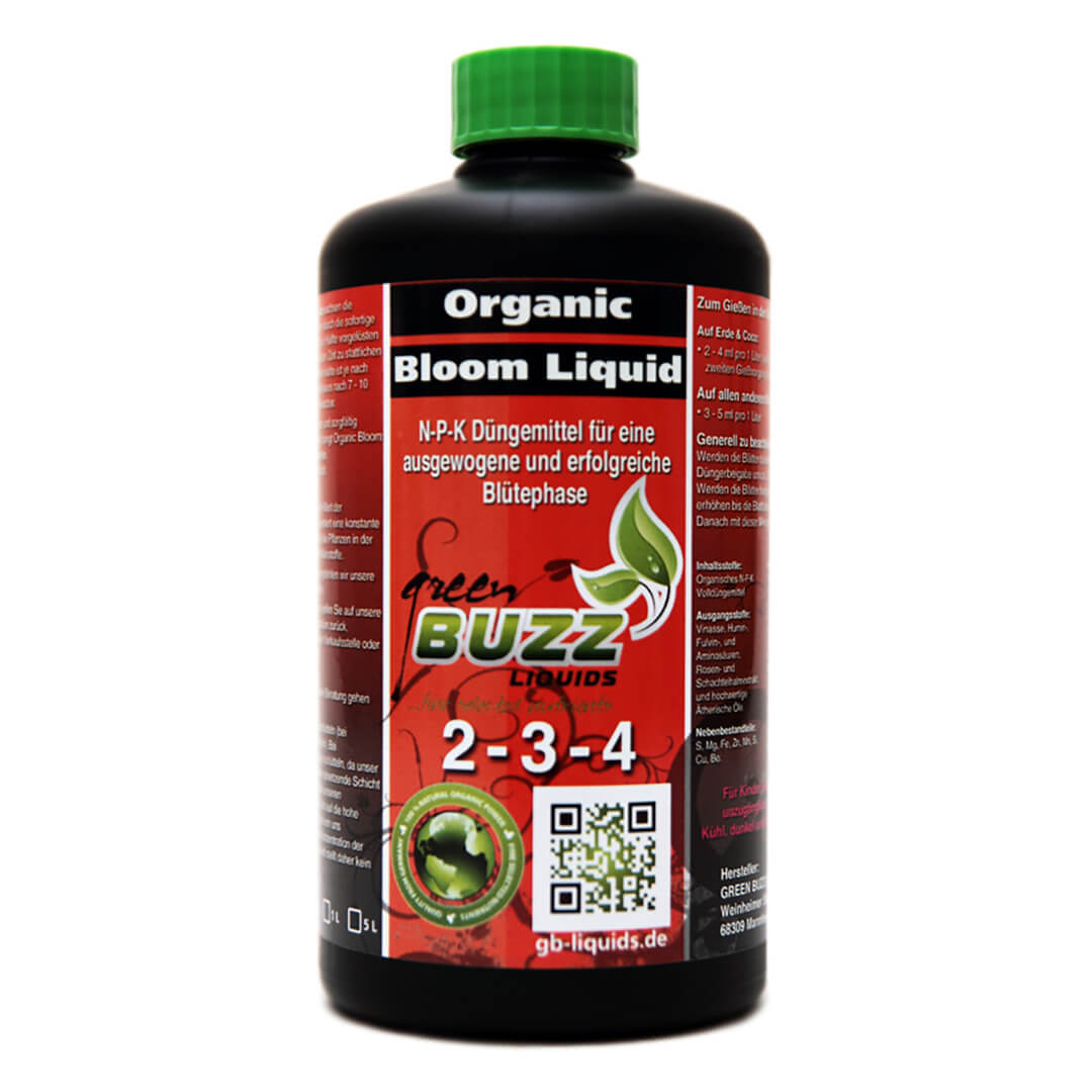 GreenBuzz Liquids Organic Bloom 500ml GreenBuzz Liquids Organic Bloom 500ml