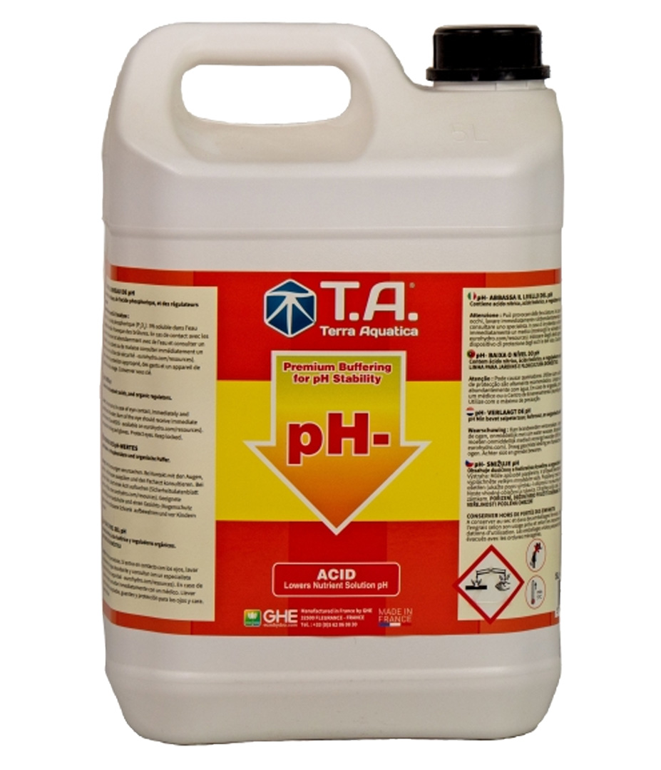 Terra Aquatica PH- Minus 10 l Growversand terra aquatica phdown 5l