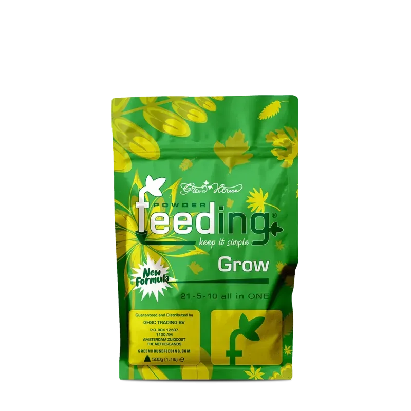 Green House Feeding (Powder Feeding) Grow - New Formula - Optimaler Wachstumsdünger | 500 g GreenHouseFeeding Grow