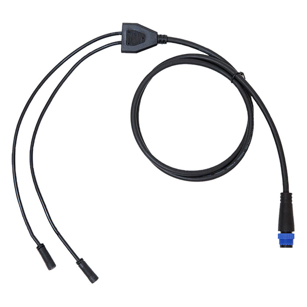Flex II Y-Kabel 2-Wege 21/19 Zweiwege-Y-Kabel der Flex II Serie mit blauem 21-Millimeter-Stecker