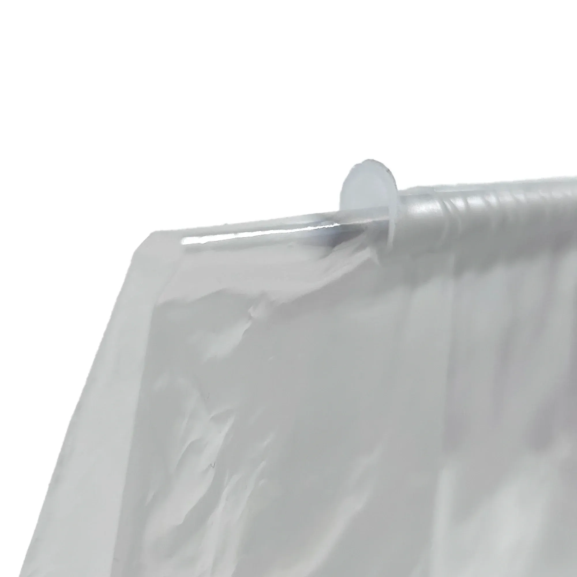 Dryferm Bag Clip Anwendung Detail Detailaufnahme des eingezogenen Verschlussstabs am Dryferm Beutel